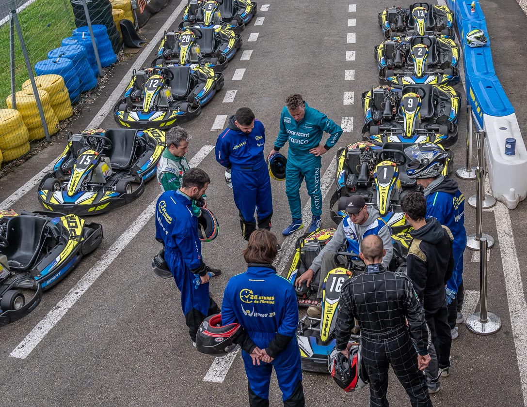 Le briefing sur les karts